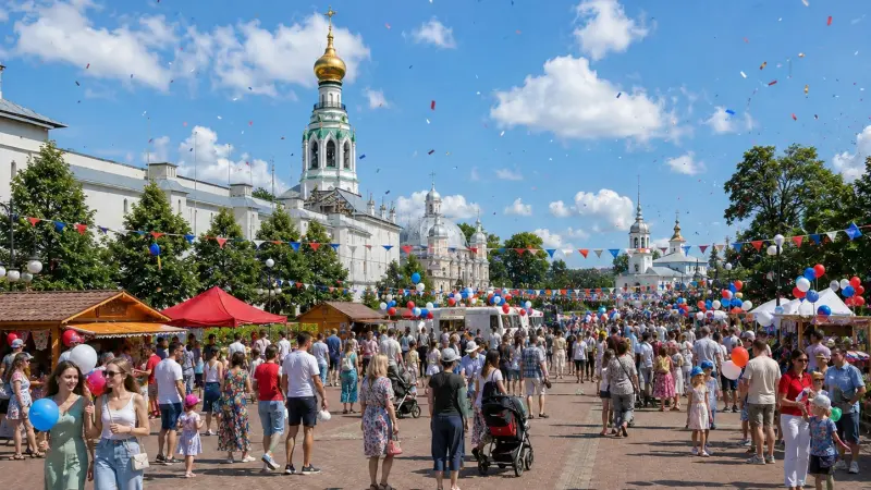 День флага и яблочное гастрошоу