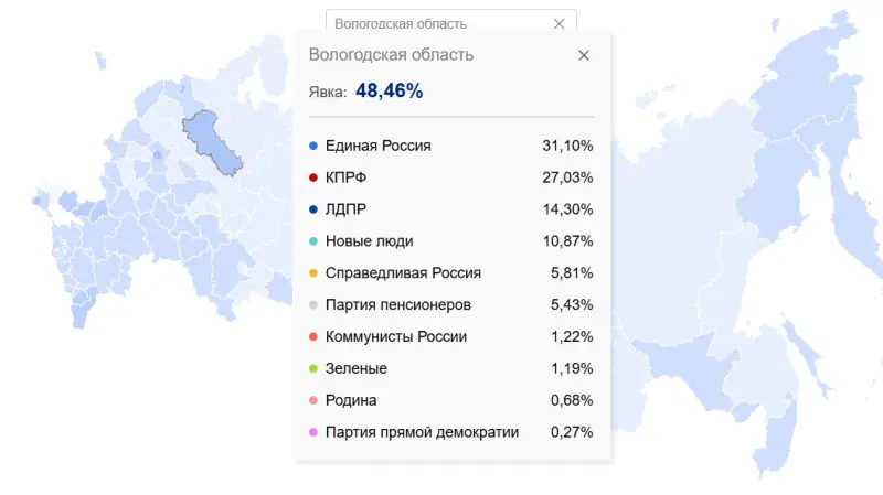 Вологжане отличились на выборах