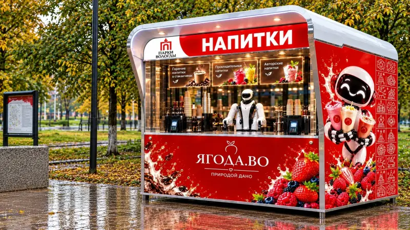 Робот будет готовить кофе в парке Ветеранов