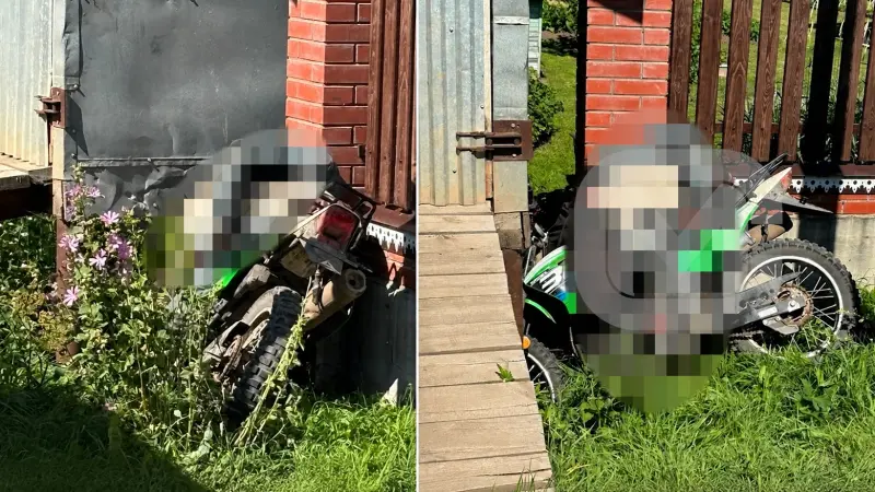 Мотоциклист погиб после столкновения с гаражом