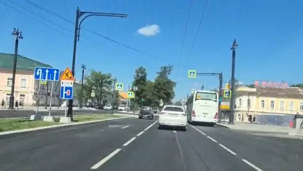 На ул. Мира изменилась разметка
